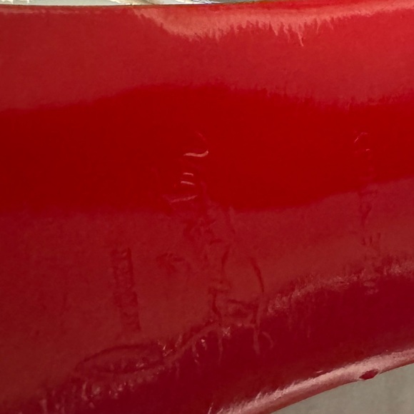 Christian Louboutin Silver and Red Heels - Picture 10 of 15